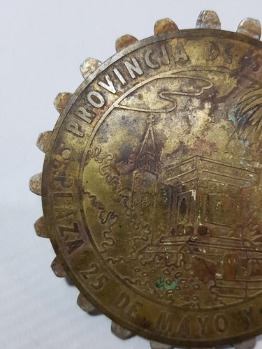 Imagen 4 de 5 de Antigua Insignia Automovil Pcia San Juan Bronce Mag 56014