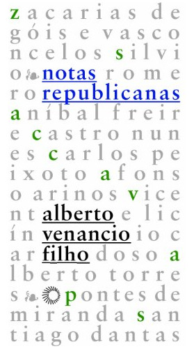 Libro Notas Republicanas De Alberto Venancio Filho Perspecti