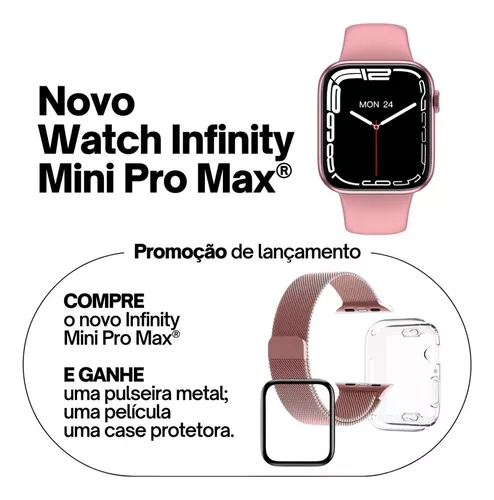 Relógio Smartwatch Feminino 40mm Watch Mini Series 8 - 2023
