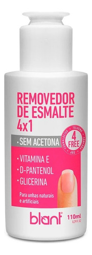 Removedor De Esmaltes Sem Acetona Blant 4x1 4 Free