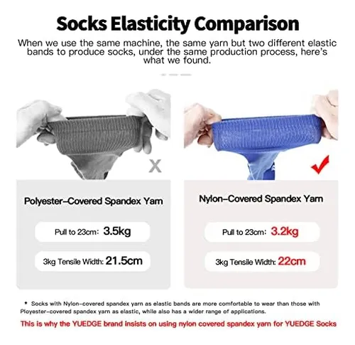 Yuedge Calcetines De Senderismo Para Hombre Absorbe La Media
