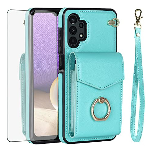 Funda Para Samsung Galaxy A32 5g 2021 Teal 6.5 Pulgada Walle