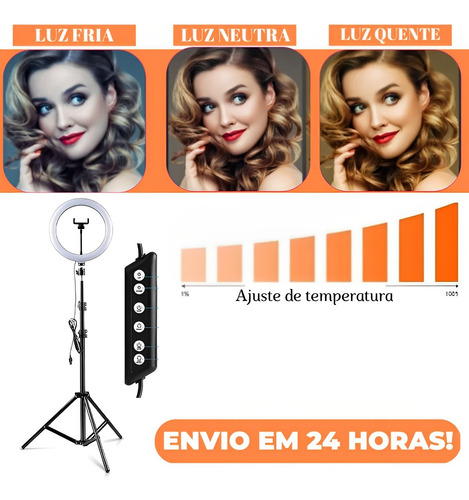 Iluminador Ring Light Ring Light Led Right Light Tripe