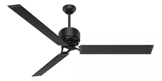 Ventilador Hunter Hfc Industria 72 Negro Interior Y Exterior