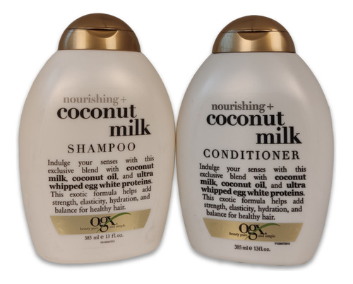 Pack Coconut Milk Shampoo + Acondicionador 13oz-385ml