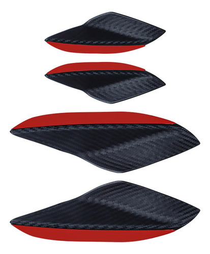 De 4 Piezas Universales Para Patrón De Fibra De Carbono