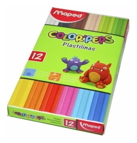 Plastilina X12 Colores Surtidos (x3 Unid.) Maped