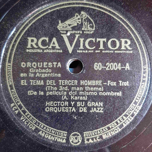 Pasta Hector Su Gran Orquesta De Jazz Rca Victor C410