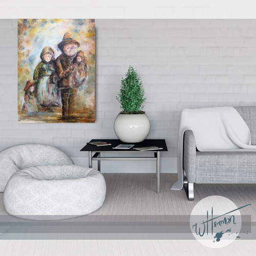 Imagem 3 de 3 de Óleo Sobre Tela - Pintado A Mão 50cm X 70cm