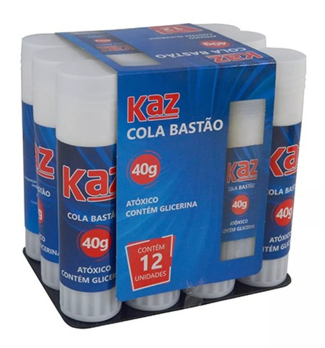 Cola Bastão Kaz Cola em Bastão 40g Glicerina Atóxica