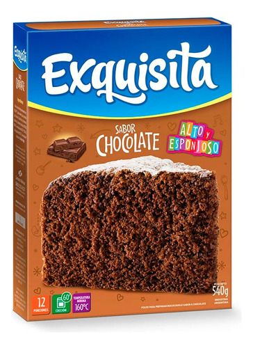 Pack X 48 Unid. Bizcochos  Chocolate 540 Gr Exquisita Bizco