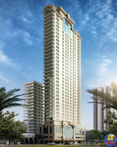 Imagem 2 de 16 de Em Construção | Luxuoso Apartamento 4 Suítes Sendo 1 Master, 3 Vagas De Garagem Na Meia Praia Em Itapema/sc - Imobiliária África - Ap00827 - 70288196