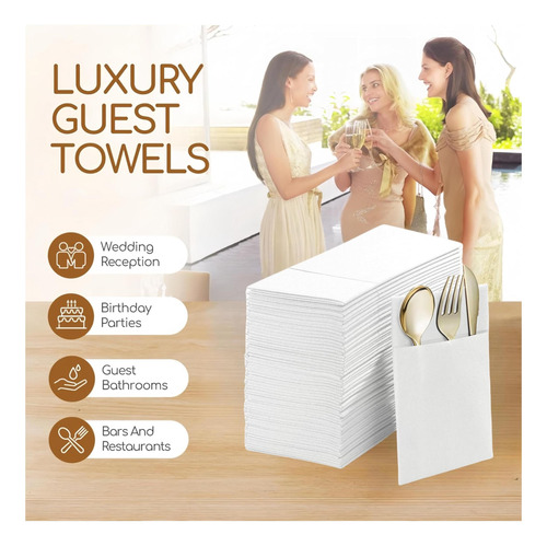 Servilletas Descartables Suzzyvine Para Cena Con Bolsillo