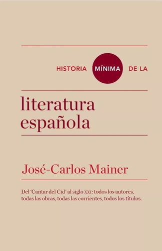  Historia Minima De La Literatura Española 