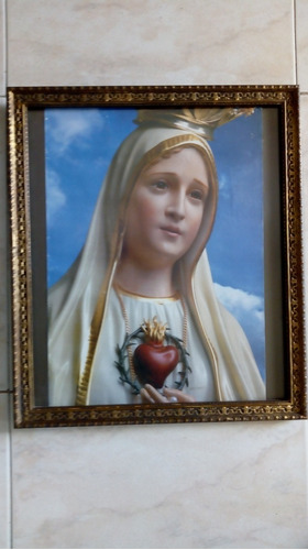 Cuadro De La Virgen Peregrina De 45x40.