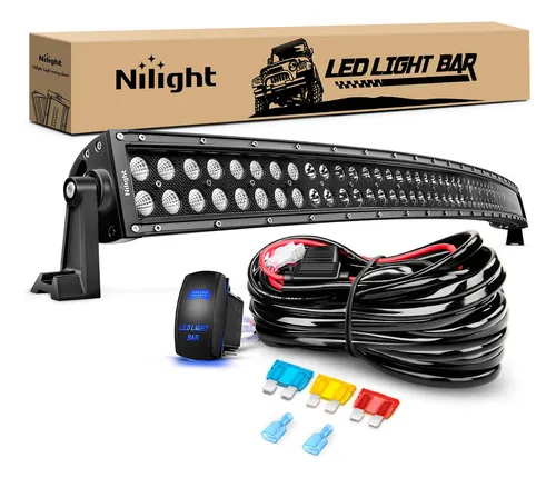 Nilight - Juego De Barra Led Para Inundacion De Punto Curvo