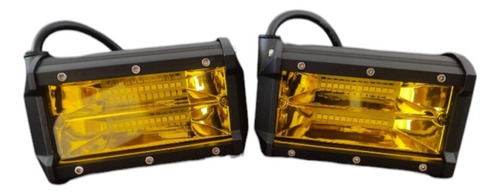 Foco Neblinero Led Para Auto Camioneta Amarillo 72w 