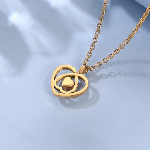 Collar De Corazon Con Tarjeta Regalo Para Mujer Chica Novia