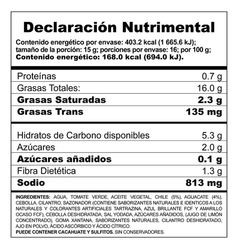 Salsa De Guacamole Herdez Picante 240 G