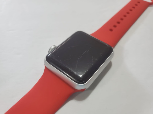 Apple Watch Series 3 38mm - Gps - Color Plata Plateado Rojo (Usado)