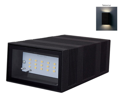 Imagen 4 de 6 de Luminaria Para Muro Exterior, Negro 6w Luz Día Tecnolite