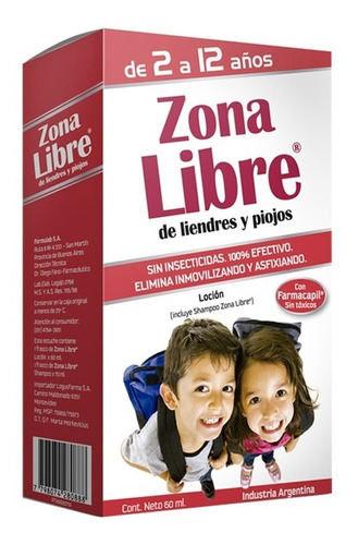 Zona Libre Loción X 1 Estuche. Directo De Fábrica.