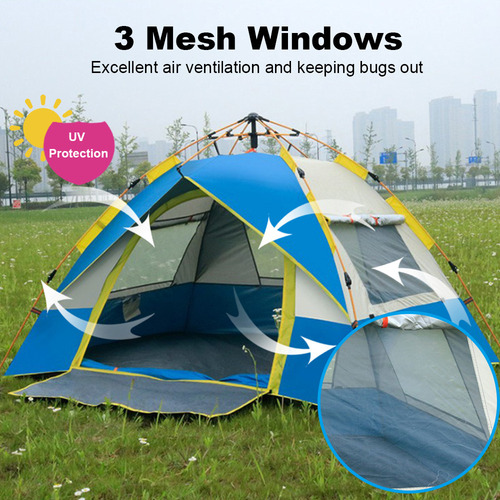 Carpa Familiar Automática Para Acampar, Tiendas De Campaña,