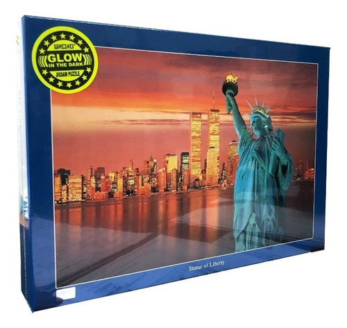 Rompecabezas jigsaw puzzle Tomax Estatua de La Libertad Glow in the dark 1000 piezas