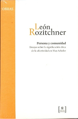 Persona Y Comunidad - Rozitchner, Leon