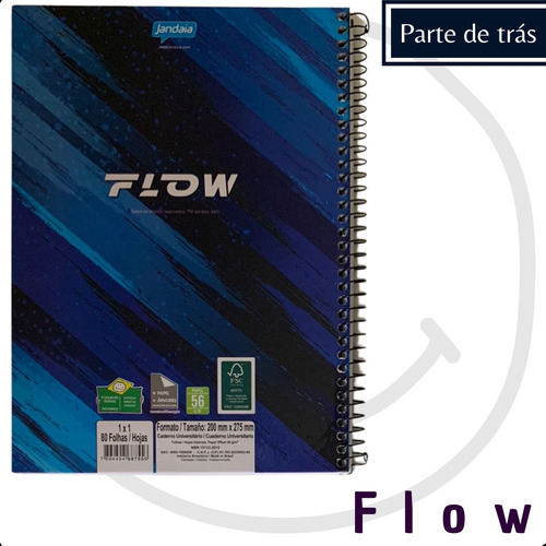 Caderno Universitário Menino 80 Páginas Capa Dura 1 Matéria! Cor 2