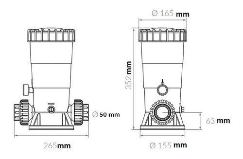 Imagem 2 de 4 de Dosador Cloro Automatico Pooltec Para Piscinas Poço