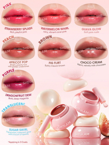 Sheglam Hydra Jelly Pocket Lip Set Completo Labial Gloss