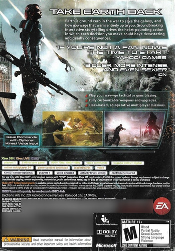 Mass Effect 3 Para Xbox 360 (Usado)
