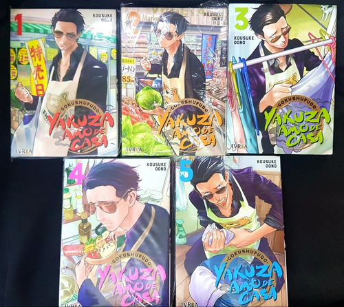 Gokushufudo - Yakuza Amo De Casa - Tomo 1 Al 5 - Manga Ivrea