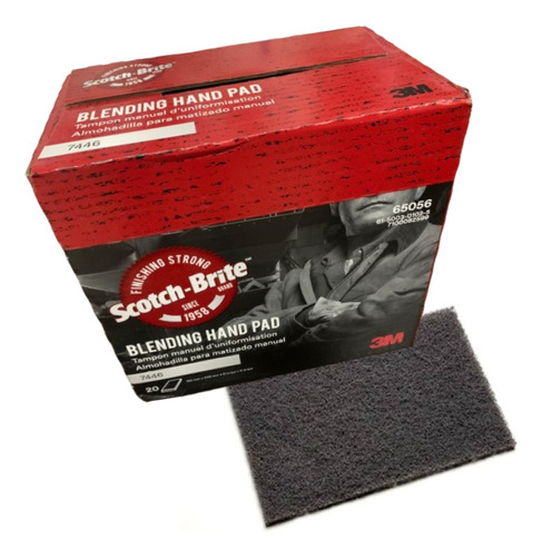 Paño Abrasivo Gris 3m Scotch Brite 7446 Para Inoxidable X20u