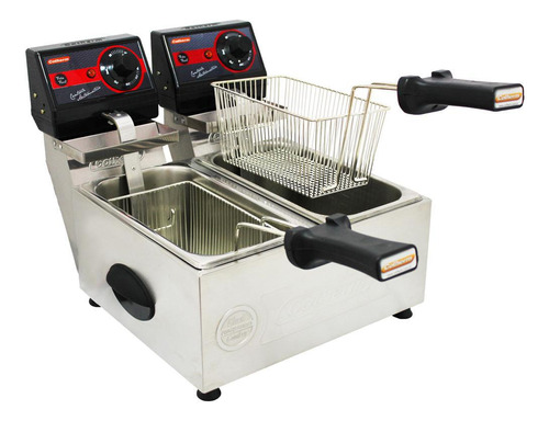 Fritadeira Elétrica Pro 2 Cubas 3l Frita Fácil Cotherm 220v