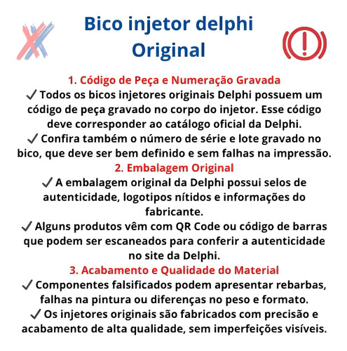 Bico Injetor Original Delphi Flex Onix 1.4 Prisma 1.4