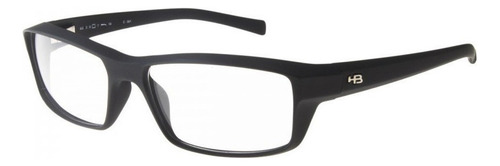 Armação Óculos De Grau Masculino Hb Polytech 93055 C.001 54 Cor Preto