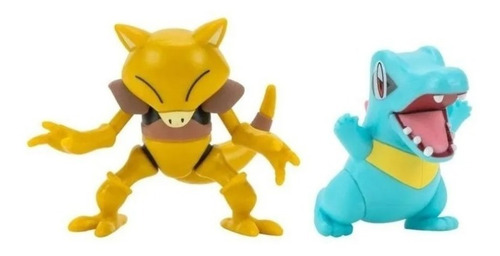 Imagen 2 de 2 de Battle Figure Pack Abra + Totodile Pokémon Figura Premium
