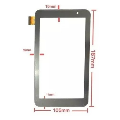 Tela Touch Vidro Compatível Tablet Positivo T770g + Fita 3