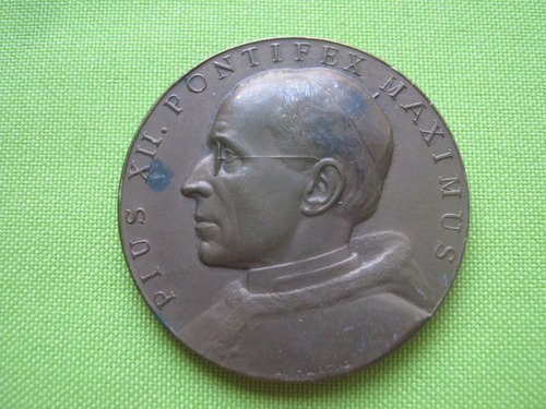 Vaticano Medalla Papa Pio Xii 1950