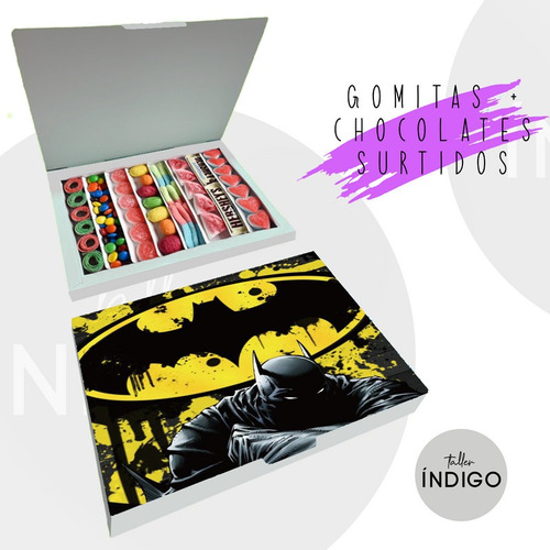 Bandeja Batman Gomitas Chocolates Surtid - g a $119