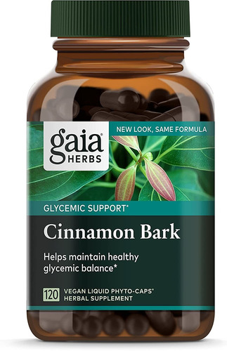 Gaia Herbs Cinnamon Bark - Supports Healthy Sugar Levels And