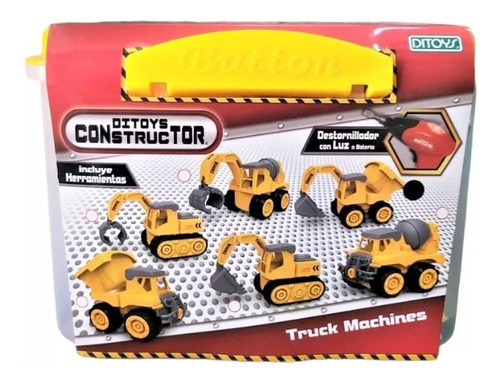 Imagen 3 de 5 de Camion Maquina Construcción Ditoys Herramientas 2016