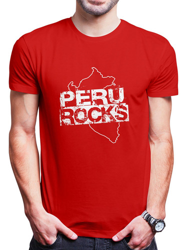 Polo Varon Peru Rocks Mapa (d0020 Boleto.store)