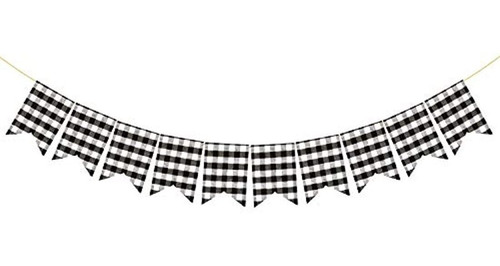 Banner Blanco Y Negro Ginyham Garland Chimenea Manto