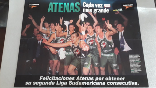 Póster Atenas De Cordoba Campeón Liga Sudamericana