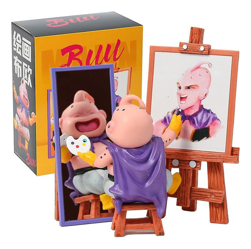 Figura Majin Buu Artista Pintor Dragon Ball + Accesorios