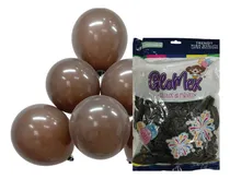 Comprar Globos Glomex #12 C\u002F100 Colores A Color Cafe Madera Glomex 12 Estandar