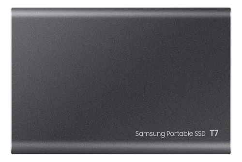 SSD portátil Samsung T7 USB 3.2 Gen 2 MU-PC4T0t externo de 4 TB, color negro